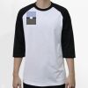 Raglan 3/4 Roundneck Shirt (White Body) Thumbnail