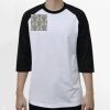 Raglan 3/4 Roundneck Shirt (White Body) Thumbnail