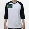 Raglan 3/4 Roundneck Shirt (White Body) Thumbnail