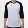 Raglan 3/4 Roundneck Shirt (White Body) Thumbnail