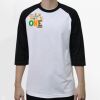 Raglan 3/4 Roundneck Shirt (White Body) Thumbnail