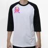 Raglan 3/4 Roundneck Shirt (White Body) Thumbnail