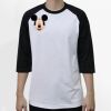 Raglan 3/4 Roundneck Shirt (White Body) Thumbnail