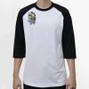 Raglan 3/4 Roundneck Shirt (White Body) Thumbnail