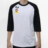 Raglan 3/4 Roundneck Shirt (White Body) Thumbnail