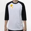 Raglan 3/4 Roundneck Shirt (White Body) Thumbnail