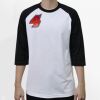 Raglan 3/4 Roundneck Shirt (White Body) Thumbnail
