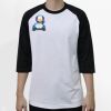 Raglan 3/4 Roundneck Shirt (White Body) Thumbnail