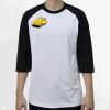 Raglan 3/4 Roundneck Shirt (White Body) Thumbnail