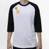 Raglan 3/4 Roundneck Shirt (White Body) Thumbnail