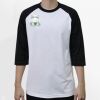 Raglan 3/4 Roundneck Shirt (White Body) Thumbnail