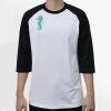 Raglan 3/4 Roundneck Shirt (White Body) Thumbnail