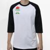 Raglan 3/4 Roundneck Shirt (White Body) Raglan 3/4 Roundneck Shirt (White Body) Thumbnail