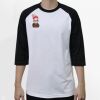 Raglan 3/4 Roundneck Shirt (White Body) Raglan 3/4 Roundneck Shirt (White Body) Thumbnail
