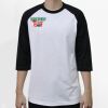 Raglan 3/4 Roundneck Shirt (White Body) Thumbnail