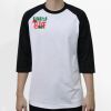 Raglan 3/4 Roundneck Shirt (White Body) Thumbnail