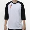 Raglan 3/4 Roundneck Shirt (White Body) Thumbnail