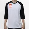 Raglan 3/4 Roundneck Shirt (White Body) Thumbnail