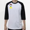 Raglan 3/4 Roundneck Shirt (White Body) Thumbnail