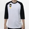 Raglan 3/4 Roundneck Shirt (White Body) Thumbnail