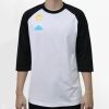 Raglan 3/4 Roundneck Shirt (White Body) Thumbnail