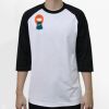 Raglan 3/4 Roundneck Shirt (White Body) Thumbnail