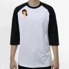 Raglan 3/4 Roundneck Shirt (White Body) Thumbnail