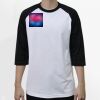 Raglan 3/4 Roundneck Shirt (White Body) Thumbnail