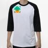 Raglan 3/4 Roundneck Shirt (White Body) Thumbnail