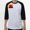 Raglan 3/4 Roundneck Shirt (White Body) Thumbnail
