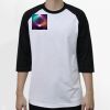 Raglan 3/4 Roundneck Shirt (White Body) Thumbnail