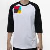 Raglan 3/4 Roundneck Shirt (White Body) Thumbnail