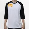 Raglan 3/4 Roundneck Shirt (White Body) Thumbnail