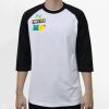 Raglan 3/4 Roundneck Shirt (White Body) Thumbnail