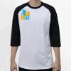 Raglan 3/4 Roundneck Shirt (White Body) Thumbnail