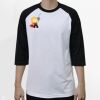 Raglan 3/4 Roundneck Shirt (White Body) Thumbnail