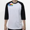 Raglan 3/4 Roundneck Shirt (White Body) Thumbnail