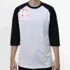 Raglan 3/4 Roundneck Shirt (White Body) Thumbnail