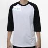 Raglan 3/4 Roundneck Shirt (White Body) Thumbnail