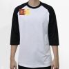 Raglan 3/4 Roundneck Shirt (White Body) Thumbnail