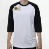 Raglan 3/4 Roundneck Shirt (White Body) Thumbnail