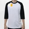 Raglan 3/4 Roundneck Shirt (White Body) Thumbnail