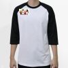 Raglan 3/4 Roundneck Shirt (White Body) Thumbnail