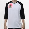 Raglan 3/4 Roundneck Shirt (White Body) Thumbnail