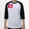Raglan 3/4 Roundneck Shirt (White Body) Thumbnail