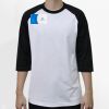 Raglan 3/4 Roundneck Shirt (White Body) Thumbnail