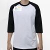 Raglan 3/4 Roundneck Shirt (White Body) Thumbnail