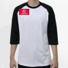 Raglan 3/4 Roundneck Shirt (White Body) Thumbnail