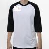 Raglan 3/4 Roundneck Shirt (White Body) Thumbnail