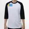 Raglan 3/4 Roundneck Shirt (White Body) Thumbnail